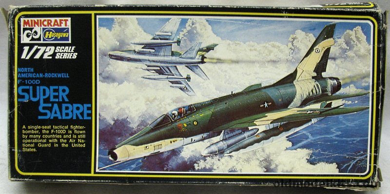 Hasegawa 1/72 F-100D Super Sabre - USAF 131 / 308 / 8th, 035 plastic model kit